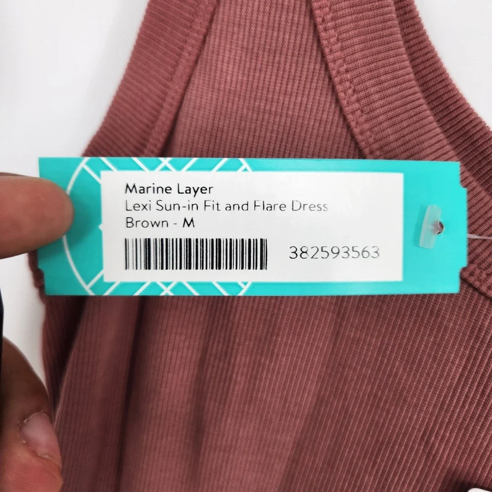 Marine Layer Brown Medium Lexi Sun in Fit and Flare Dress NWT